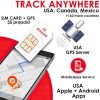 Prepaird Sim card works for 2G/4G GPS Tracker ST902 LA with True Car Safety