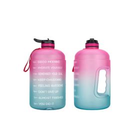 Motivational Water Bottle 128oz 1 Gallon Large Capacity Leakproof BPA Free Fitness Sports Water Bottle with Straw and Time Marker
