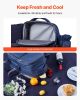 VEVOR Beach Picnic Backpack Bag for 2 Person with Cooler Compartment Navy Blue