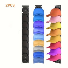 Baseball Cap Wall-mounted Storage Rack, Hat Storage Expert, Large Capacity, Orderly Placement, Easy To Store, Easy To Take (Option: 2PCS)