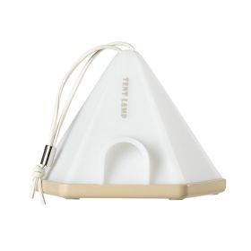 Tent-Shape USB Charging Wild Camping Atmosphere Light (Color: Khaki, Type: Camping Light)