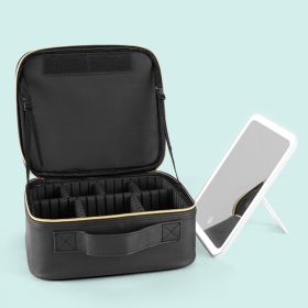 Makeup Case With Light Black (Color: Black)